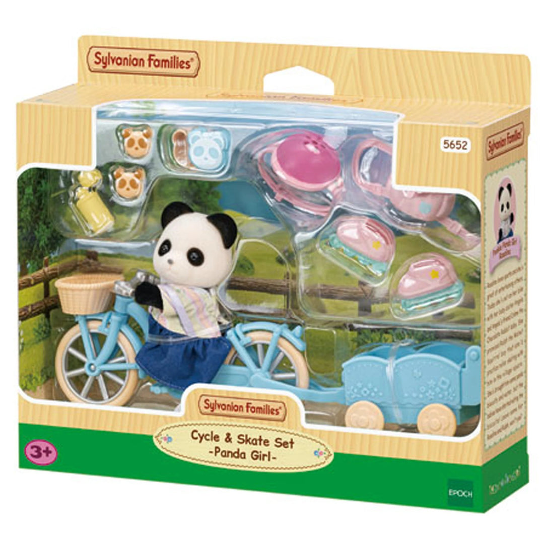 Sylvanian Families Cycle and Skate Set Panda Girl