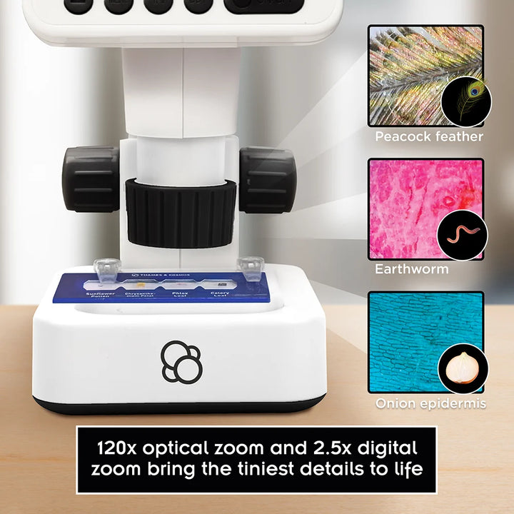 Thames & Kosmos Digital Microscope with hd imaging and lcd display