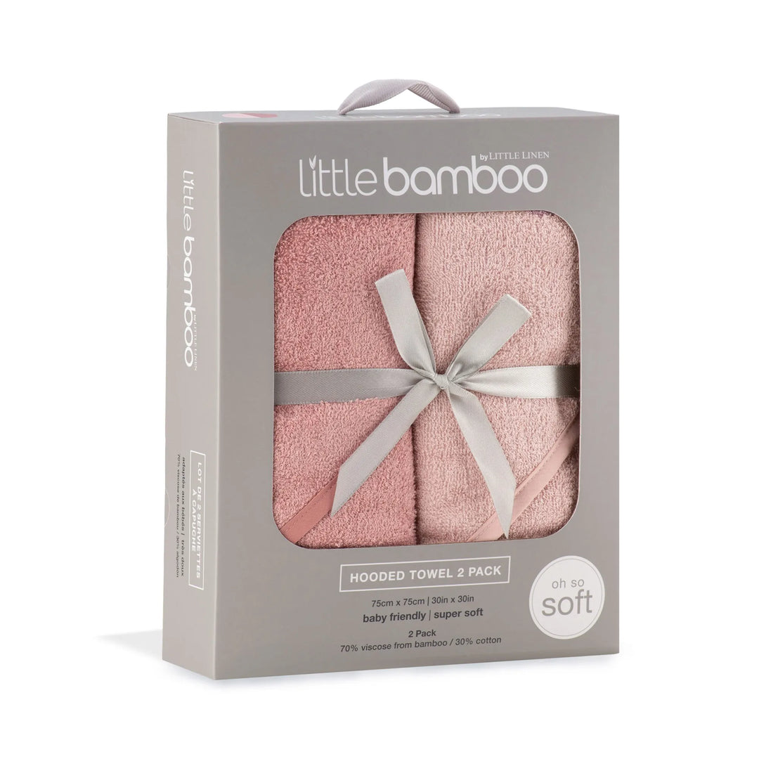 The Little Linen Company - Hooded Towel 2 Pack - Dusty Rose