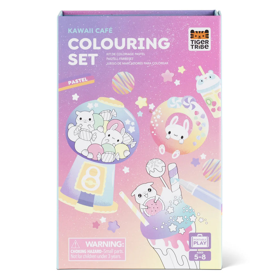 Tiger Tribe Colouring Set Kawaii Cafe