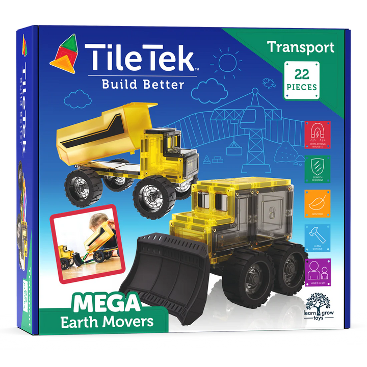 TileTek Transport 22 Piece Mega Earth Movers Set