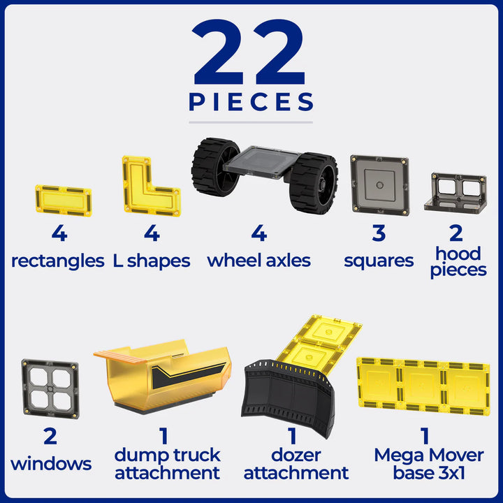 TileTek Transport 22 Piece Mega Earth Movers Set