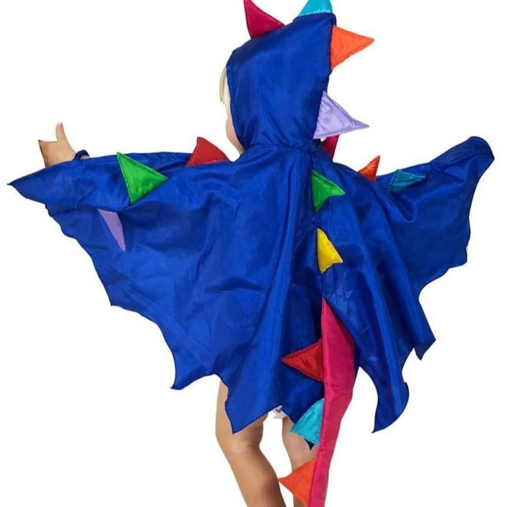 Toddler Dragon Cape Blue