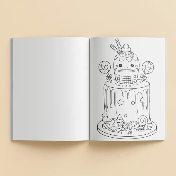Totally Sweet Colouring Scented Stickers Book