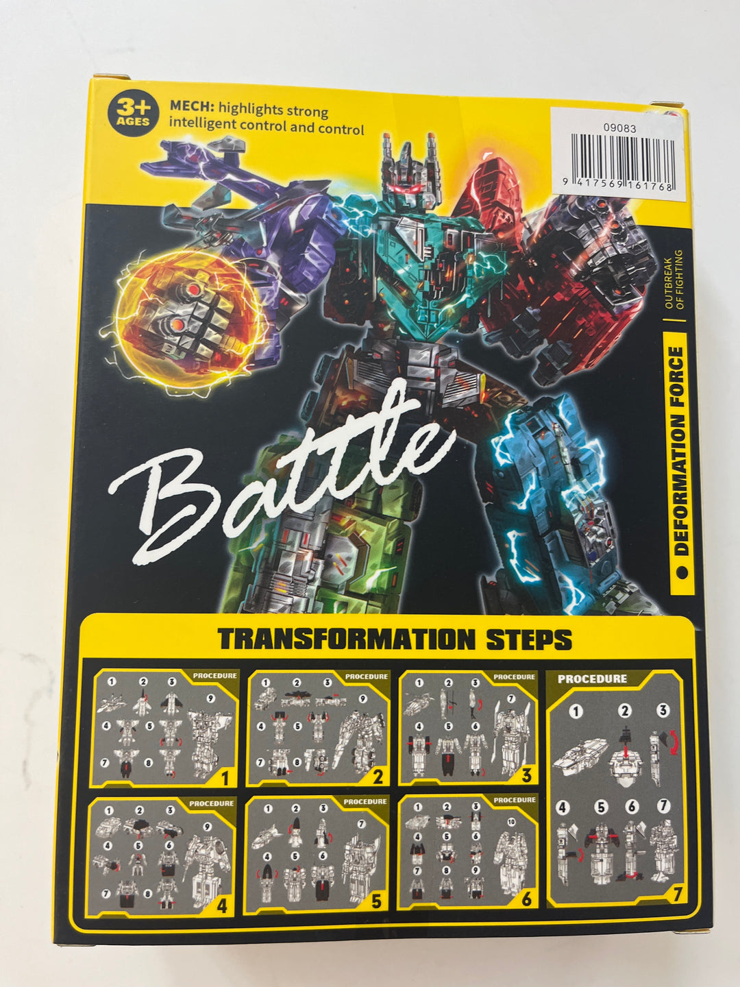 Transforming Robot Mecha League teal back