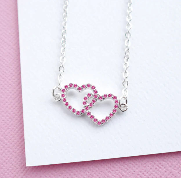 Twin Hearts Necklace