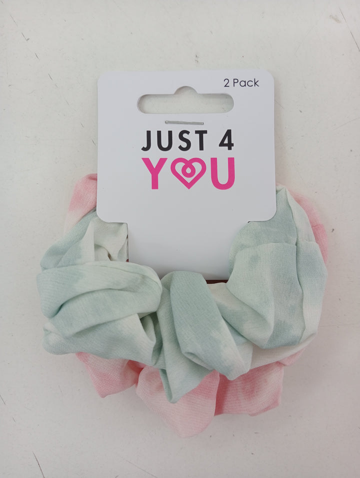 Tye Dye Hair Scrunchie 2 pk