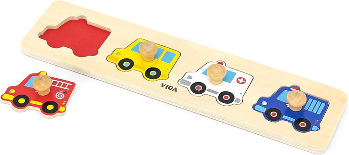 Viga Flat Puzzle - Vehicles