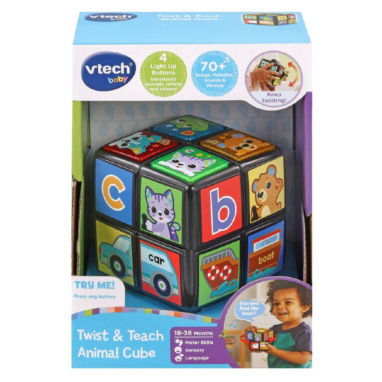 Vtech Twist & Teach Animal Cube – Kidzstuffonline