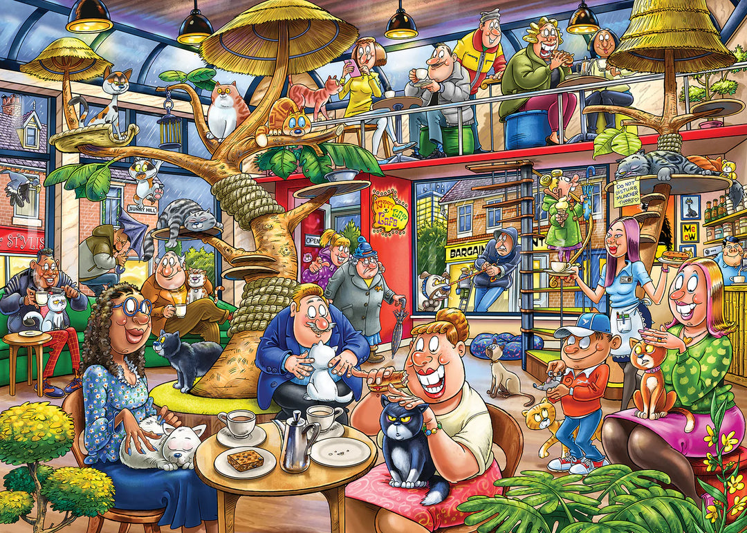 Wasgij Feline Frenzy! 1000p Puzzle