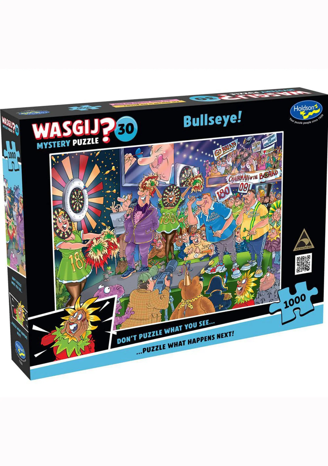 1000 piece Wasgij puzzle box bullseye