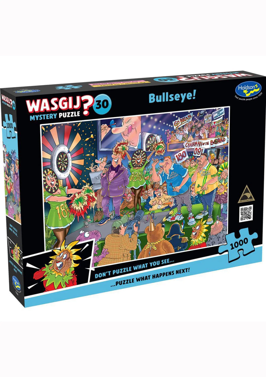 1000 piece Wasgij puzzle box bullseye