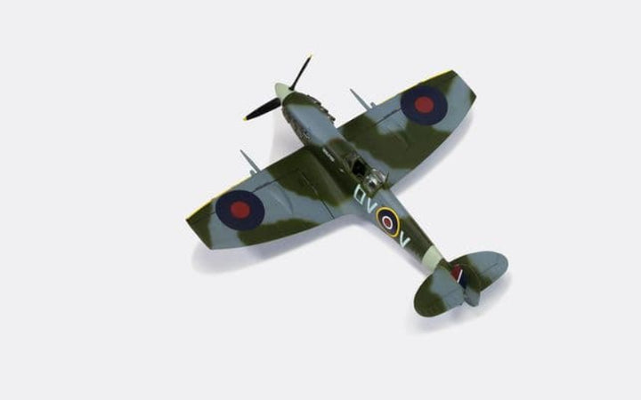 supermarine plane with camo texture on a white background
