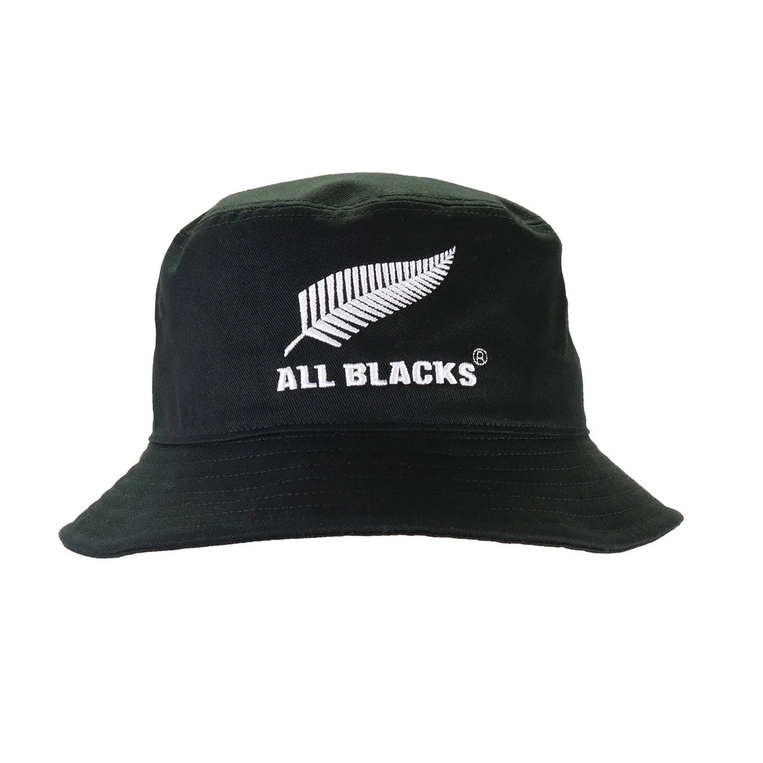 all blacks black bucket hat on a white background