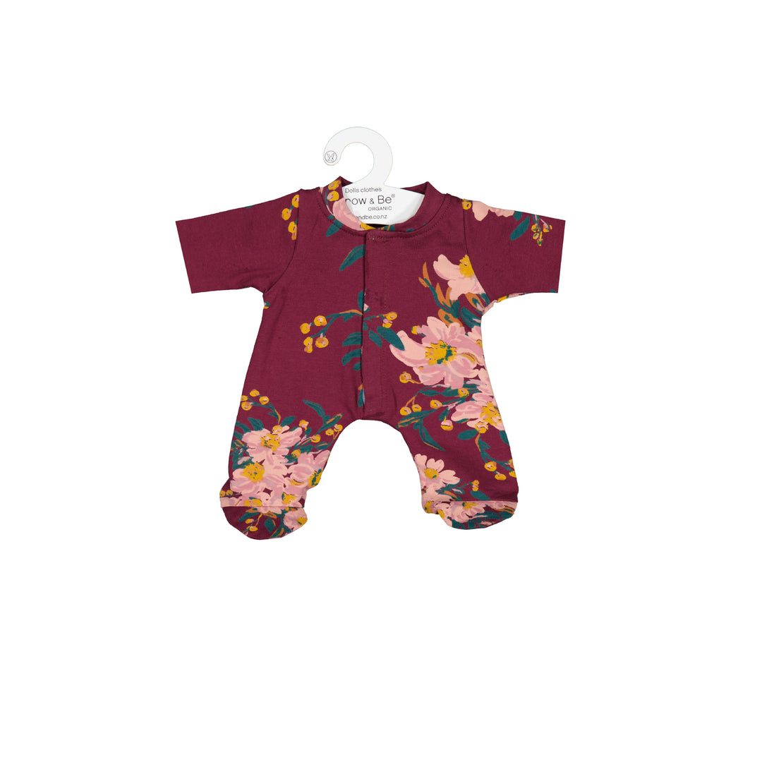 Doll clothes Alpine flowers sleepsuit to fit 32-38 doll