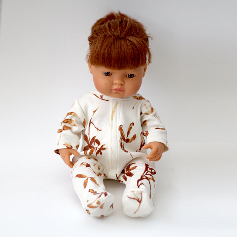 Doll clothes Sleepsuit Autumn leaves to fit 32-38cm doll