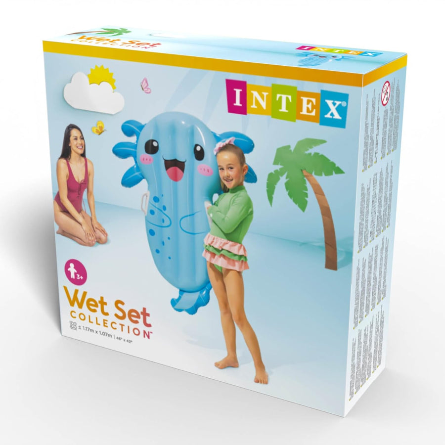 intex axolotl float packaging on a white background