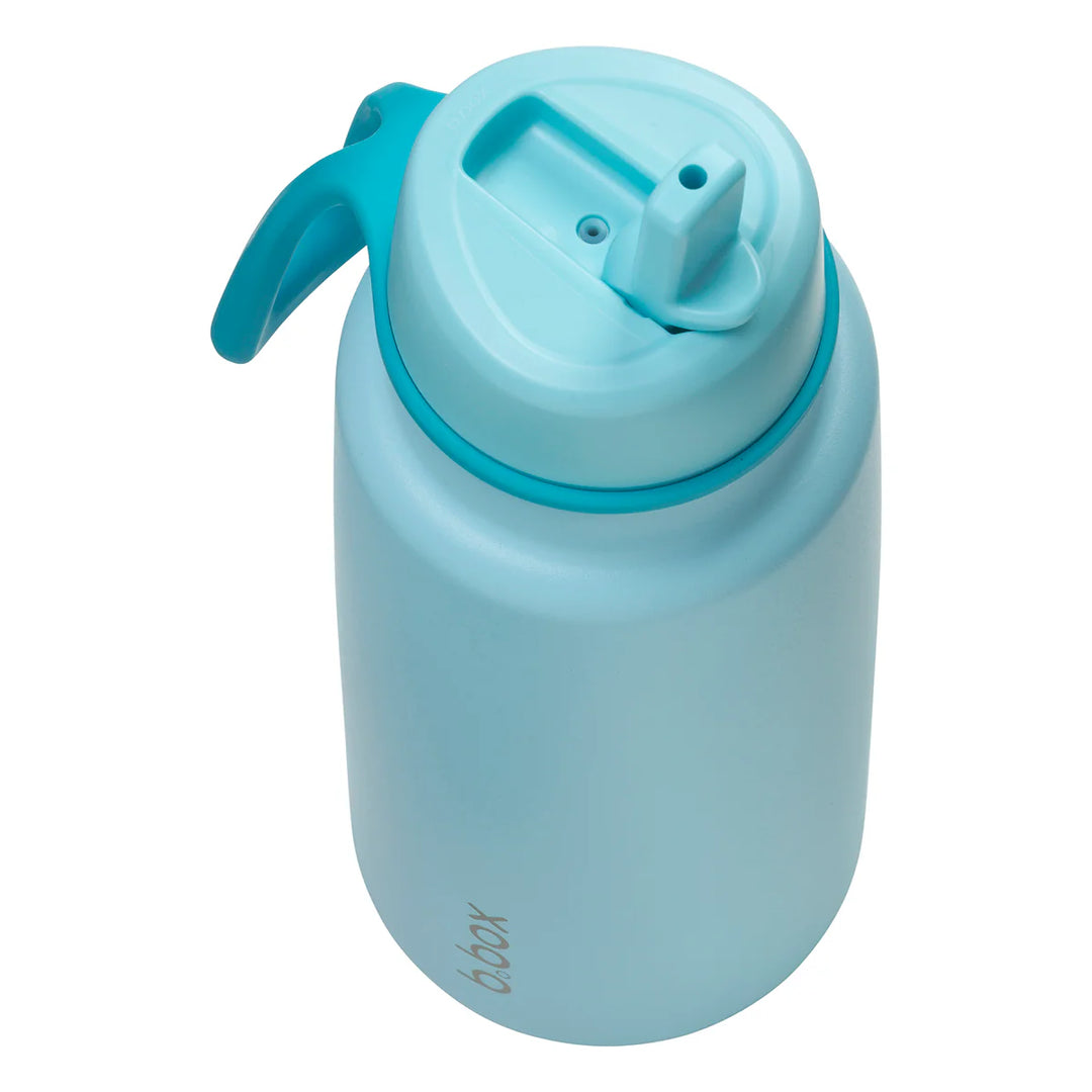 b.box Insulated Flip Top 1 Litre Bottle Lagoon top