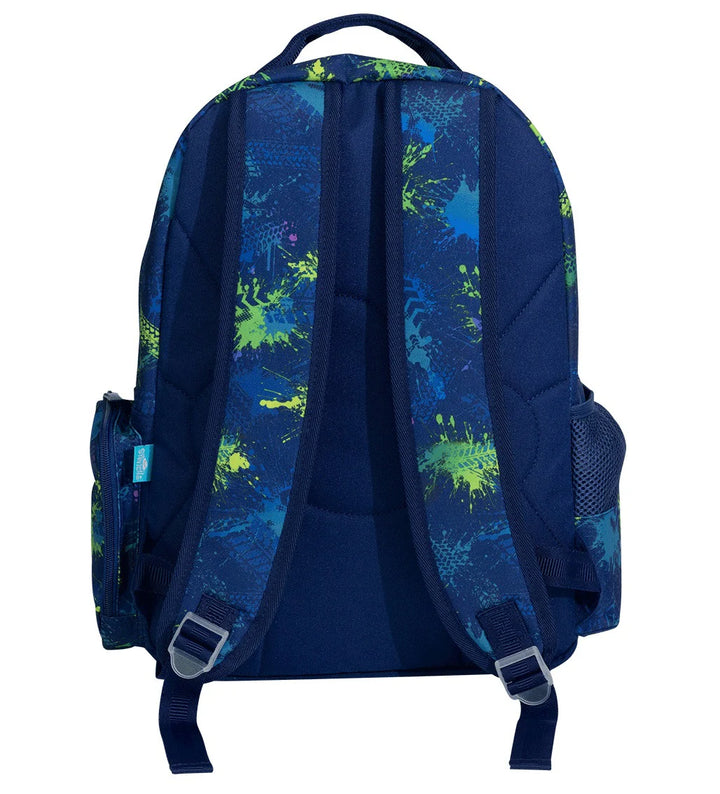 Backpack – Mega wheels School Bag Spencil Big Kids back view
