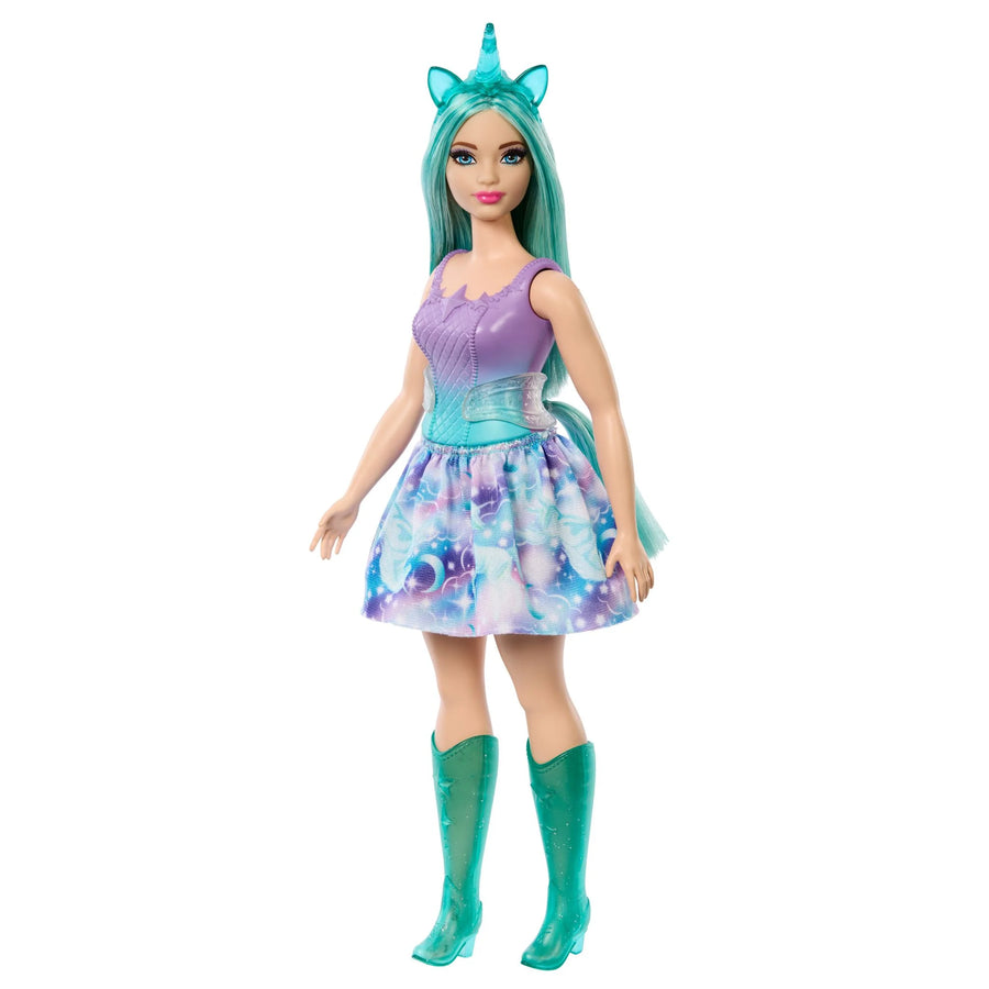 barbie doll with unicorn accessories