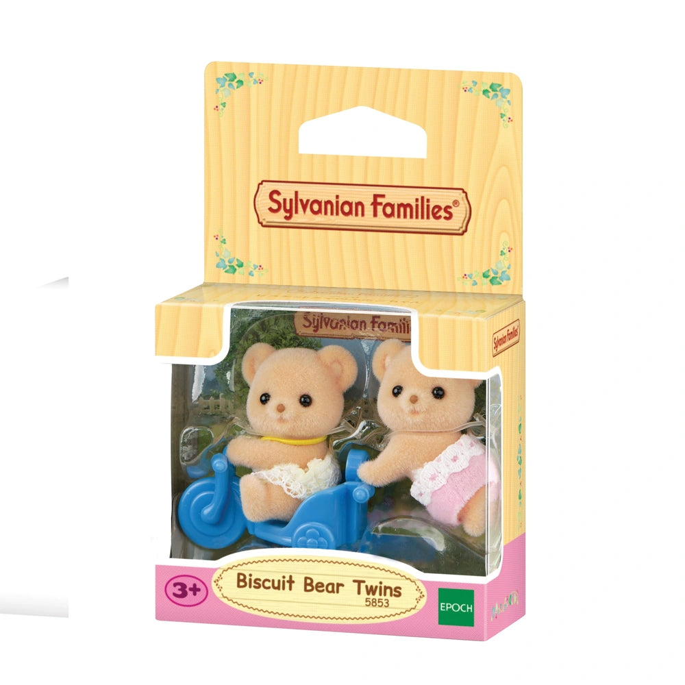 Sylvanian Families Biscuit Bear Twins packaging on a white background