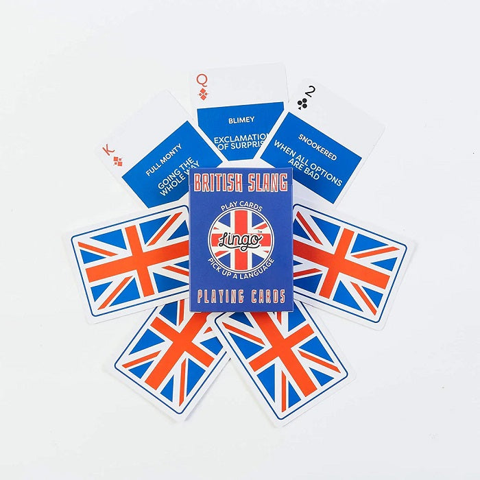 British Slang language playing cards Lingo