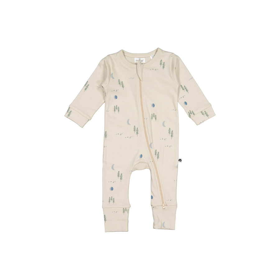 Burrow and Be Midnight Forest Zip suit NEW BORN SIZE