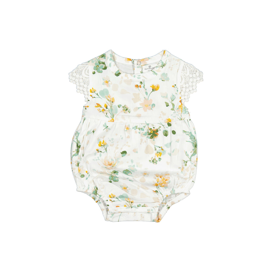 Burrow and Be spring Melody Milly Romper 3-6 Months