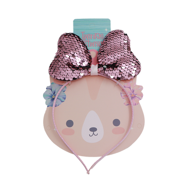 Twinkle And Twirl Cat Aliceband Pink Bow