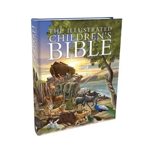 Illustrated Children's Bible with colorful cover design on a white background