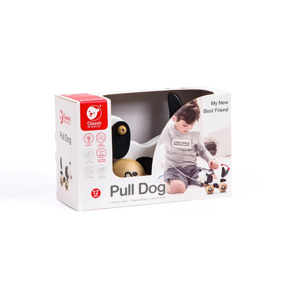 Classic World - Pull Dog Wooden Toy