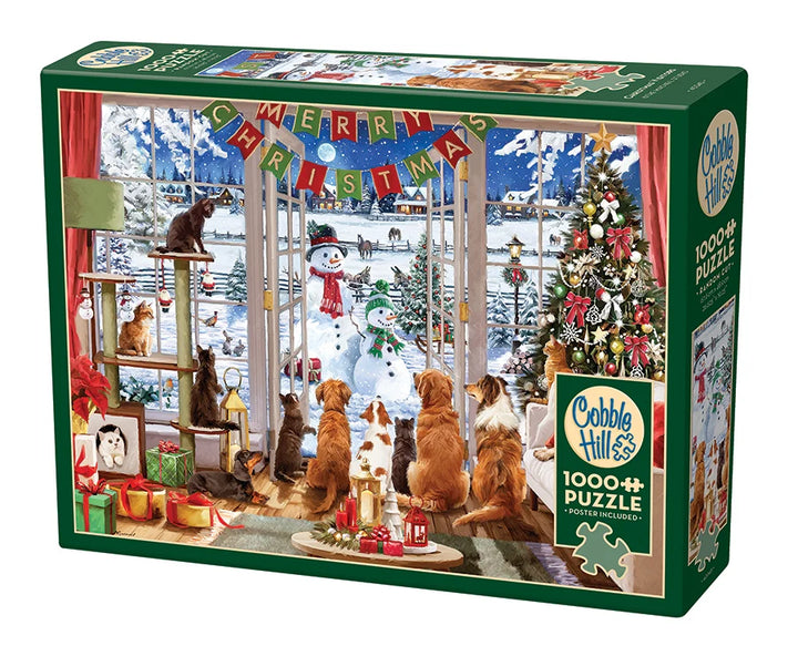 Cobble Hill Christmas Visitors 1000 Piece Puzzle