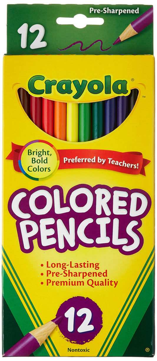 crayola 12 coloured pencils