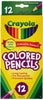 crayola 12 coloured pencils