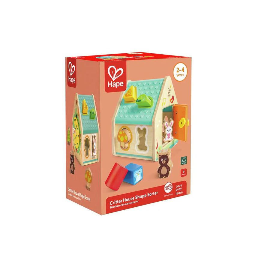 Critter House Shape Sorter Hape