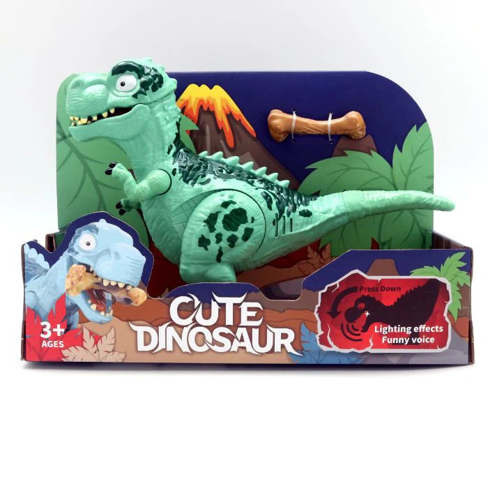 Cute Roaring Dinosaur - Green