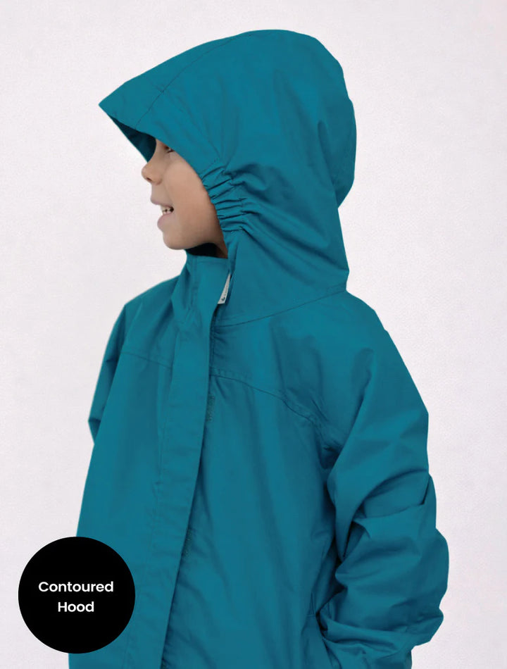 SplashMagic Rainshell - Deep Teal | Dinoaurs
