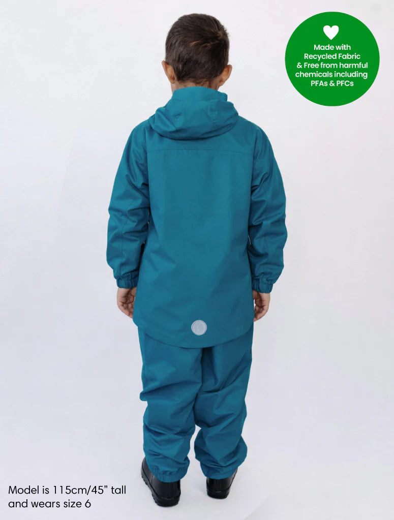 SplashMagic Rainshell - Deep Teal | Dinoaurs
