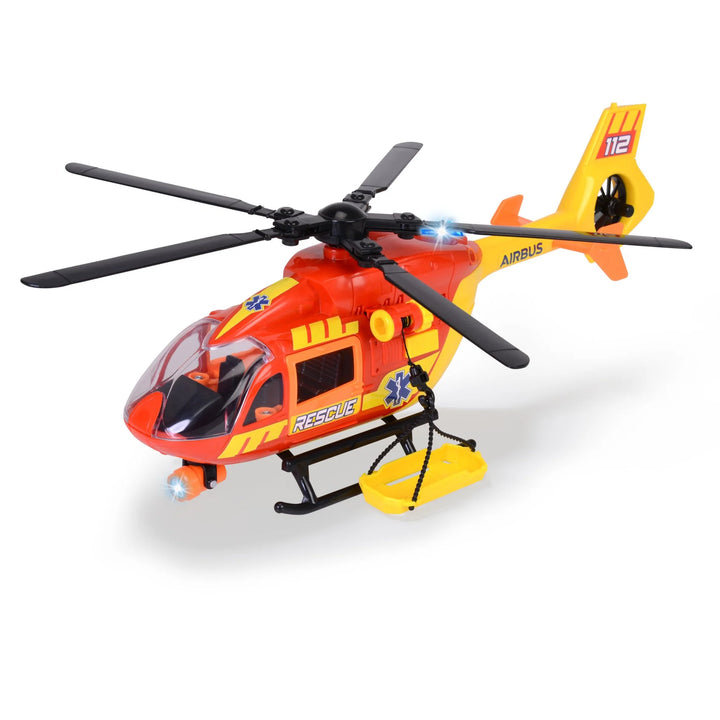 dickies helicopter ambulance in yellow and red coloring with light