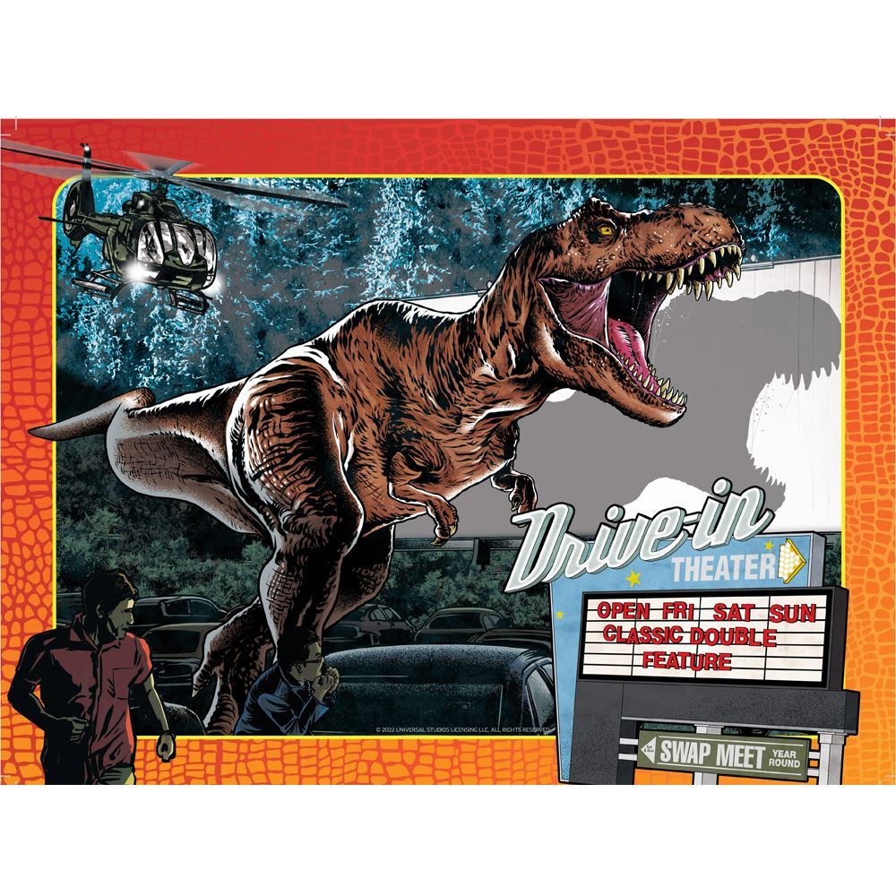 Jurassic World Dominion Dinosaur Puzzle Drive-in
