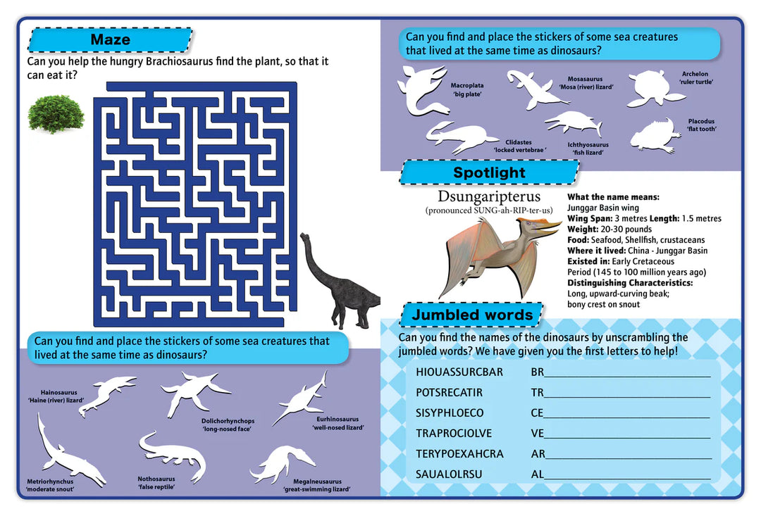 Discover Dinosaurs - Find, Stick and Learn