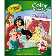 Disney princess Colour and Sticker Book Crayola