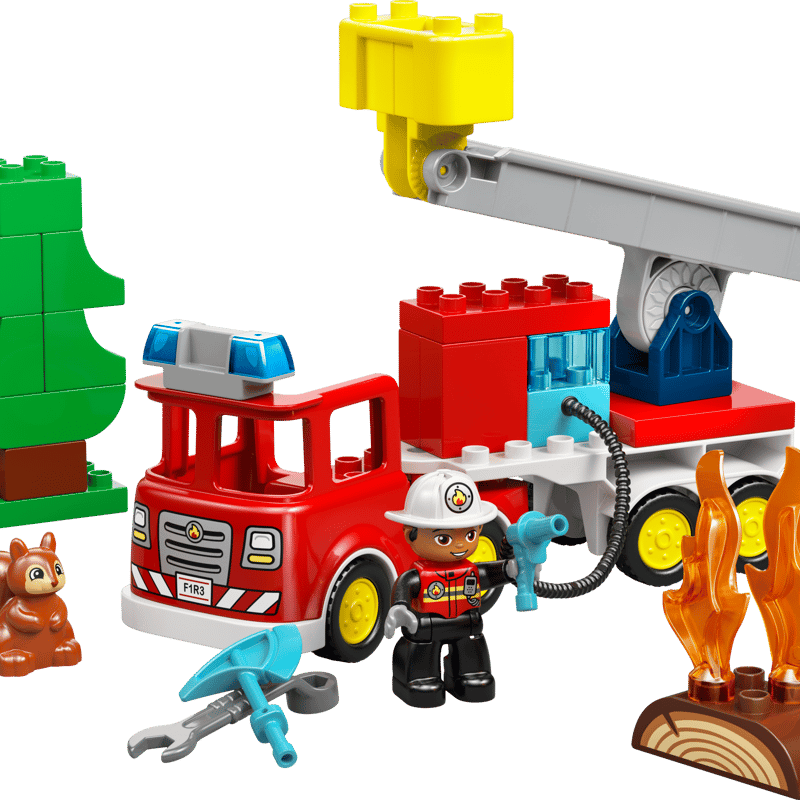 LEGO Duplo Fire Engine with Hose and Firefighter 10473