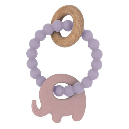 Silicone & Beech Teether lilac