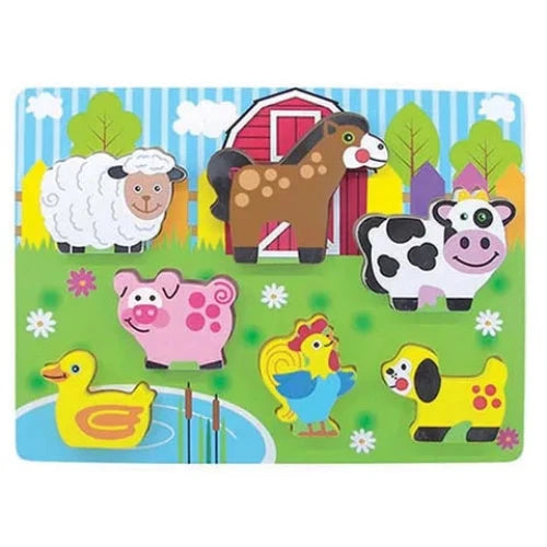 Farm Wooden Chunky Puzzle 7pcs