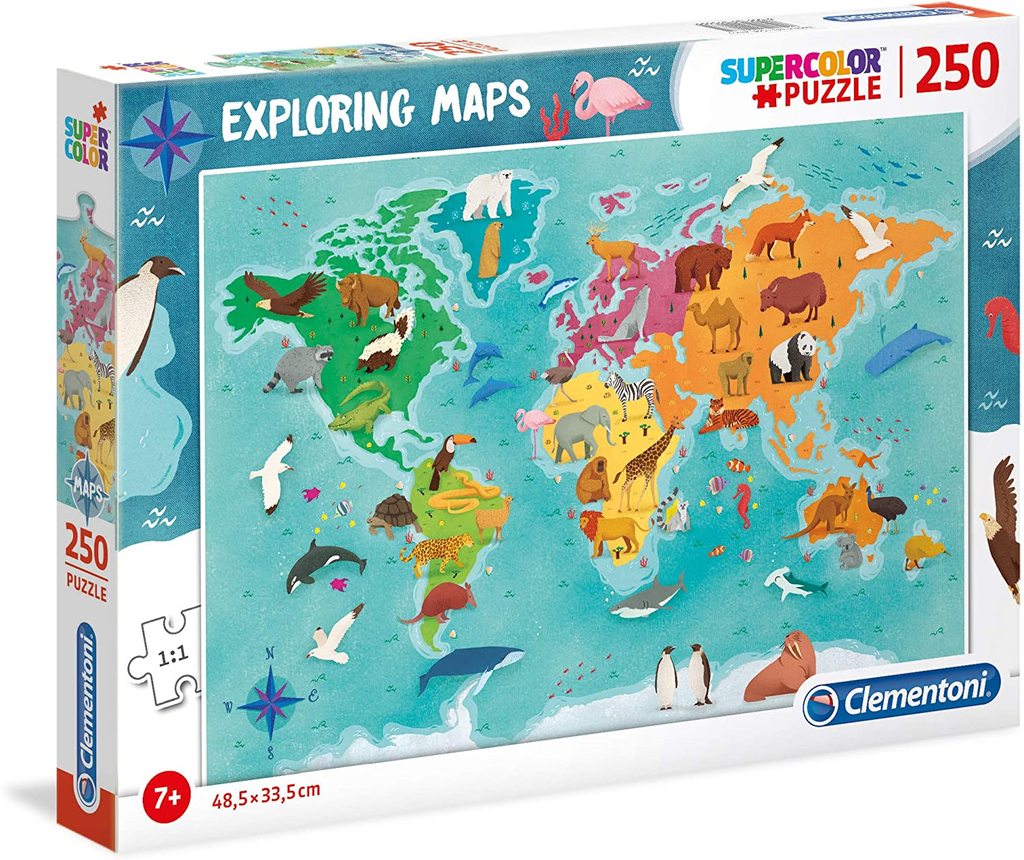 Clementoni Exploring Maps 250