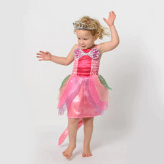 Fairy Girls Dress Aqua Mermaid Dress Pink