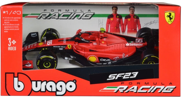 Bburago F1 Scuderia Ferrari SF23 Carlos Sainz 55 in box 1:43