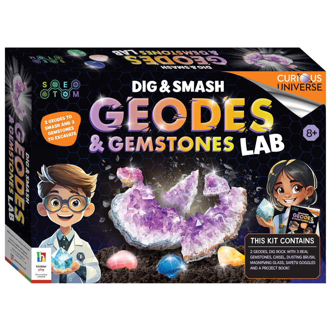 Curious Universe Dig and Smash Geodes Kit