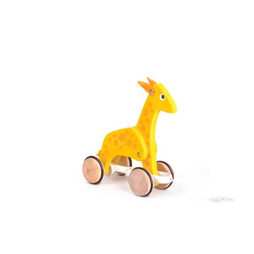 Pull A Long Giraffe Wooden Pull Toy - Hape